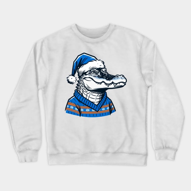 Gator Christmas 2 Crewneck Sweatshirt by tysonstreet